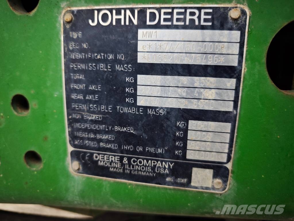 John Deere 6620 Feri Rottor Трактори