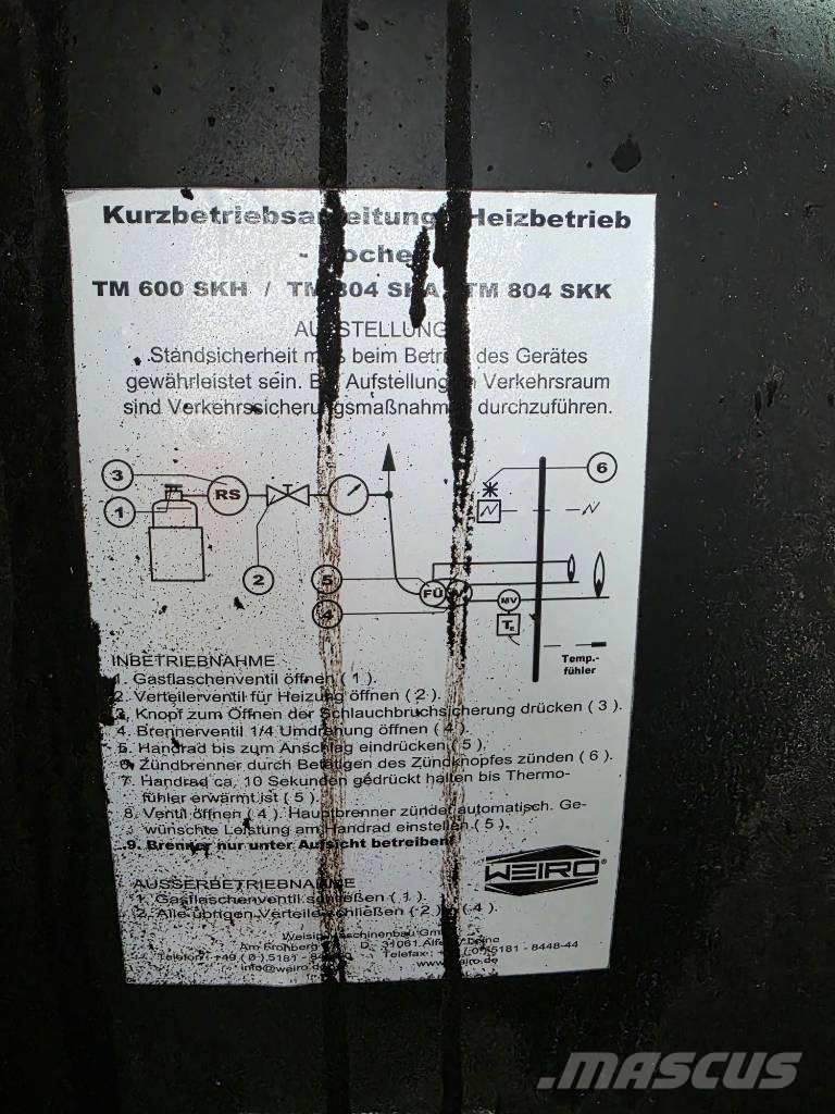 Weiro TM 600 SKH Spruzzatrici di bitume