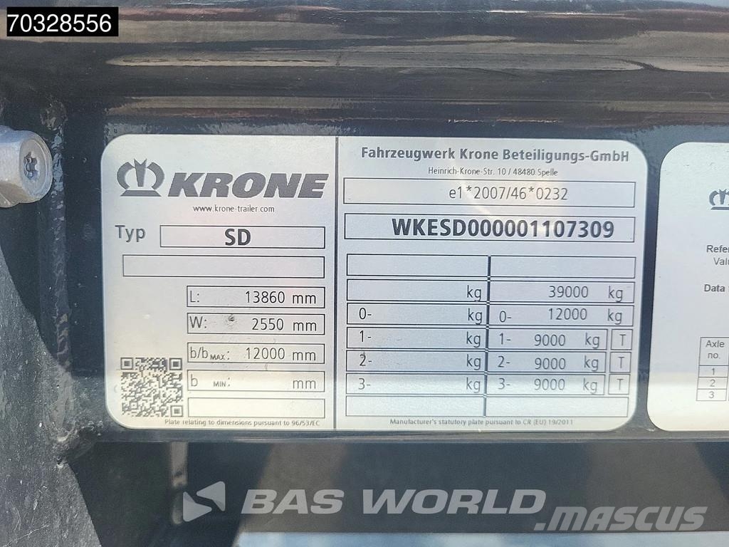 Krone SD MOT 05/27 Sliding Roof Anti Vandalism 篷布半拖車