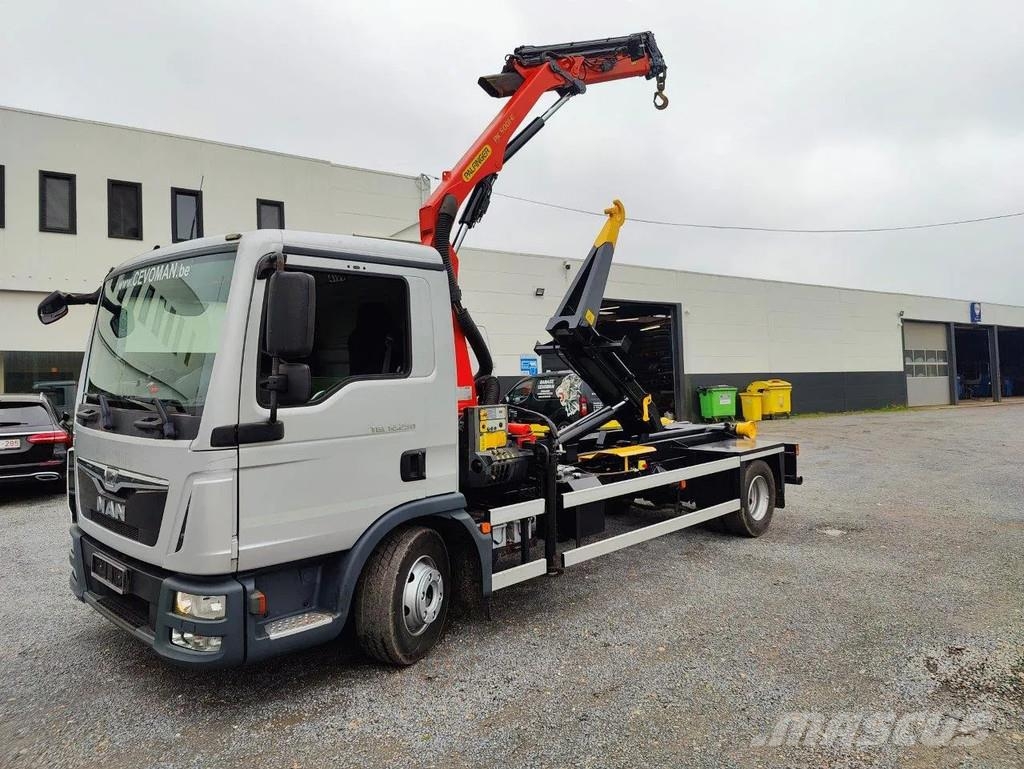 MAN TGL 12.250 City-Abroller Container + Palfinger PK5 Camion ampliroll