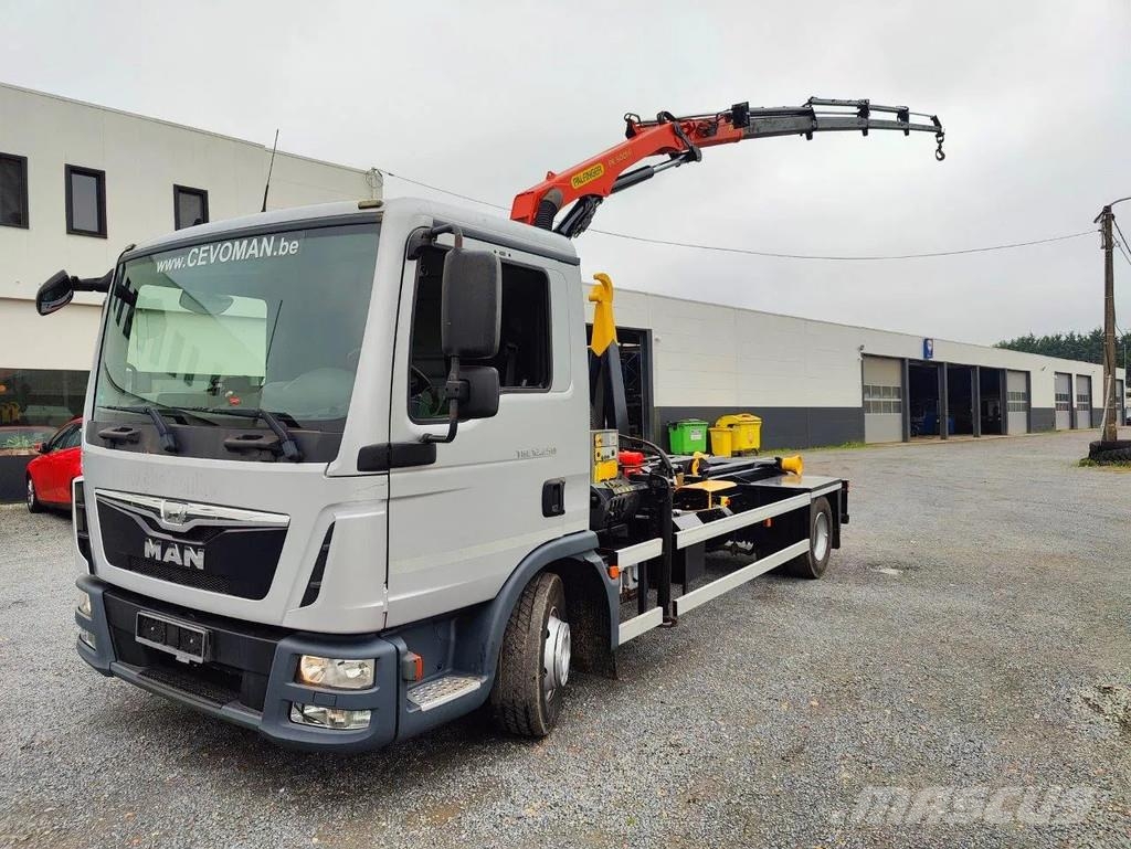 MAN TGL 12.250 City-Abroller Container + Palfinger PK5 Camion ampliroll