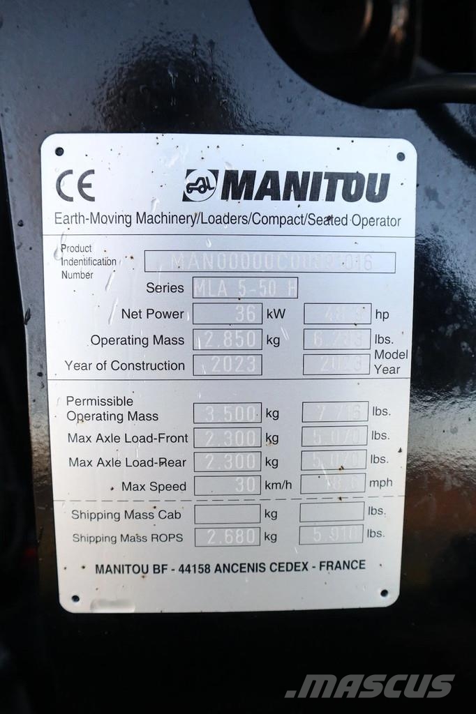 Manitou MLA 5-50 H BUCKET | NEW UNUSED | STAGE V Læssemaskiner på hjul