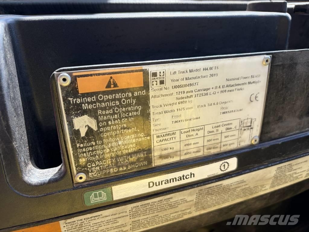 Hyster H 4.00 FT 4000 kg Diesel heftruck Diesel heftrucks