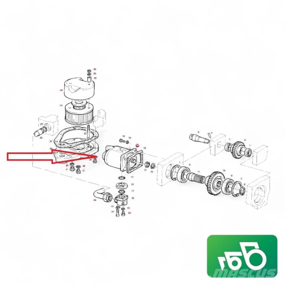 Fendt 515 C AZPF11 Rexroth pump 0510725386 AGCO E5141004 Hüdraulika