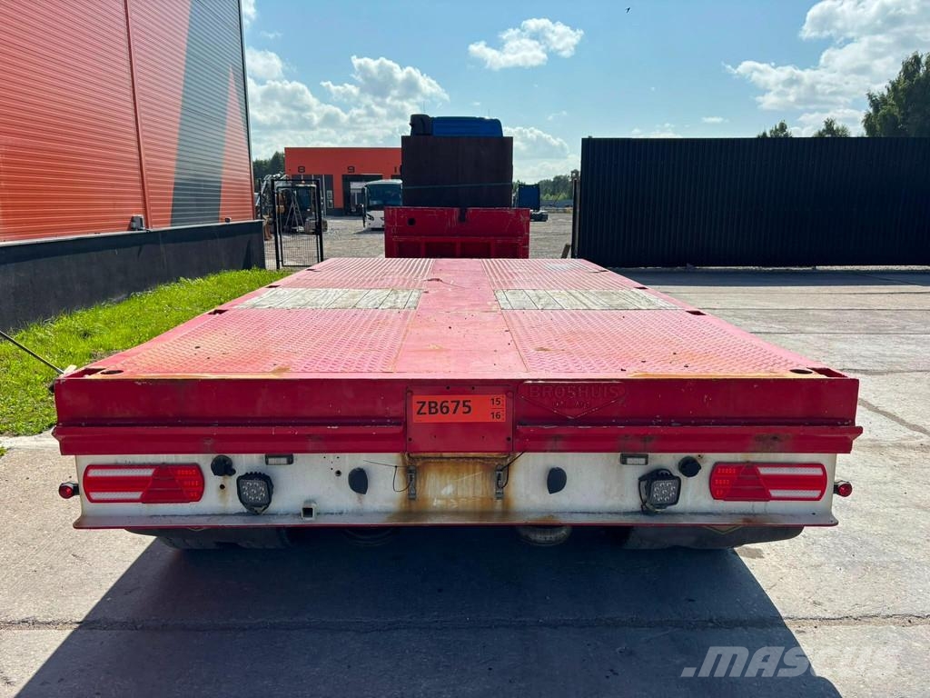Broshuis 3AUD-44 EXTENDABLE / LAST AXLE STEERED Semi-trailer blokvogn