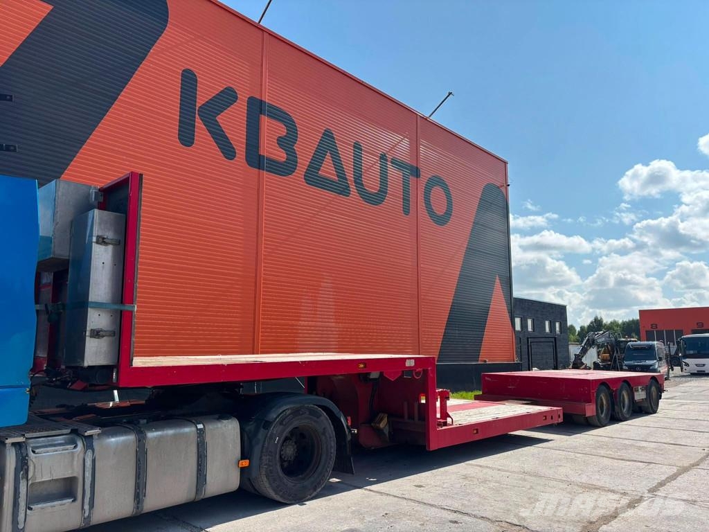 Broshuis 3AUD-44 EXTENDABLE / LAST AXLE STEERED Semi-trailer blokvogn