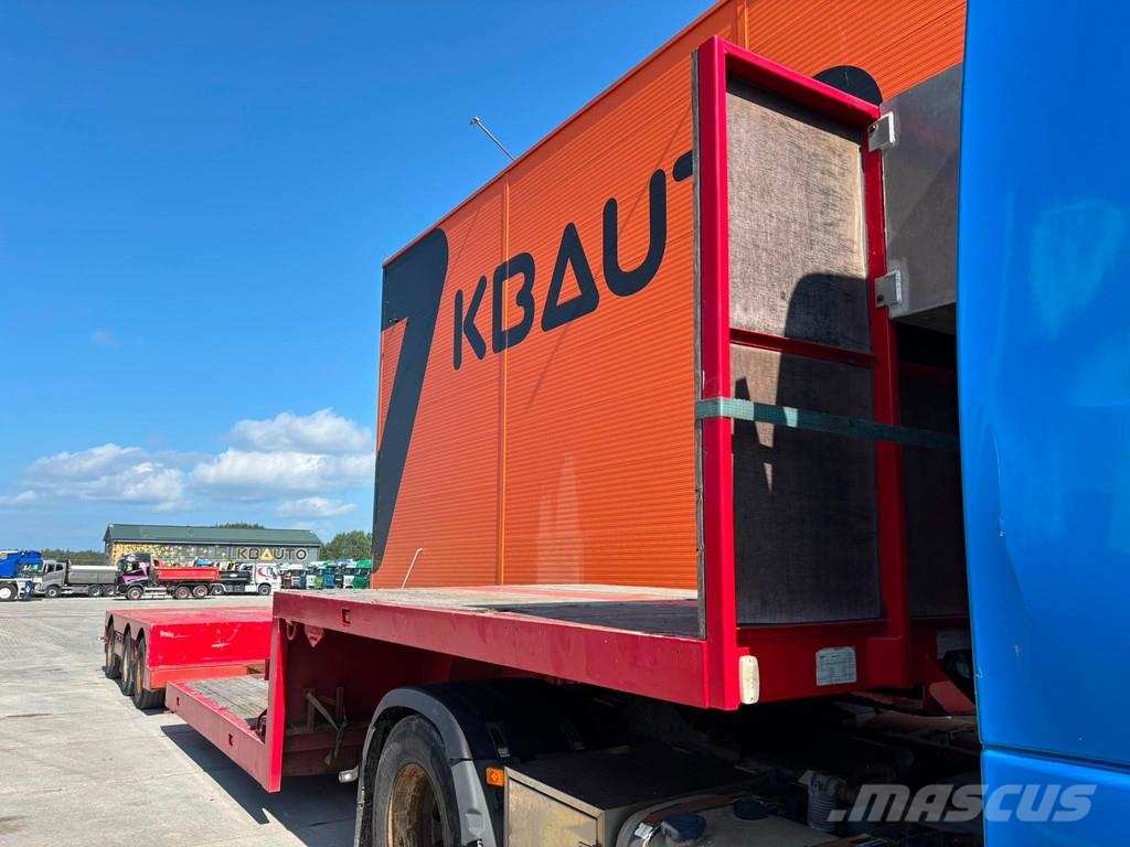 Broshuis 3AUD-44 EXTENDABLE / LAST AXLE STEERED Semi-trailer blokvogn