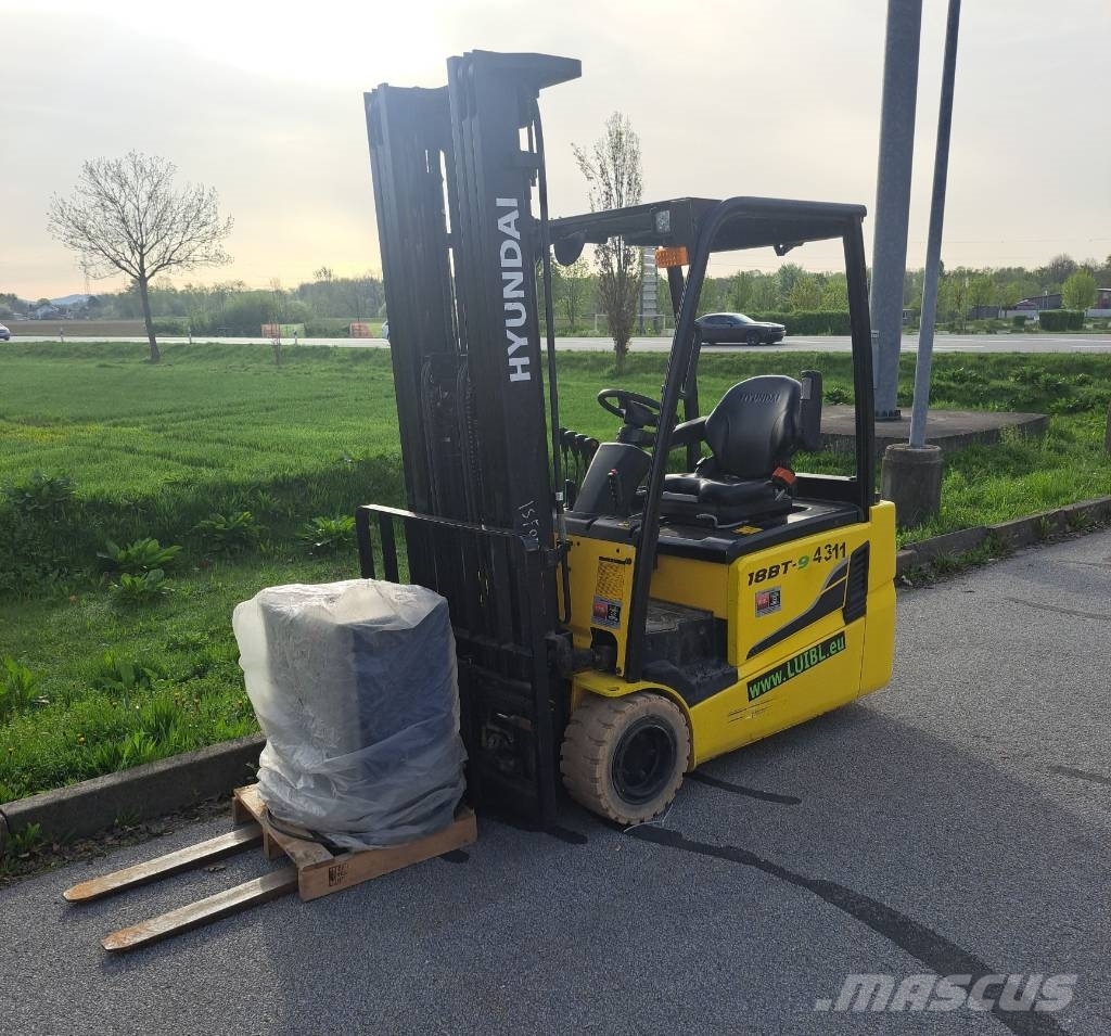 Hyundai 18 BT-9, 1,8 ton electric forklift, Triplex 5,5m Elektrikli forkliftler
