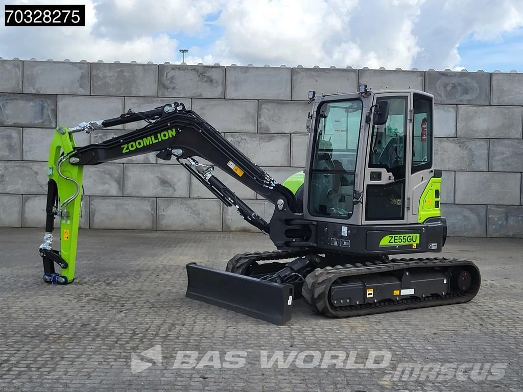 Zoomlion ZE55 GU KUBOTA ENGINE - CE CERTIFIED - PRICE ON RE حفارات صغيرة أقل من 7 طن (حفارات صغيرة)
