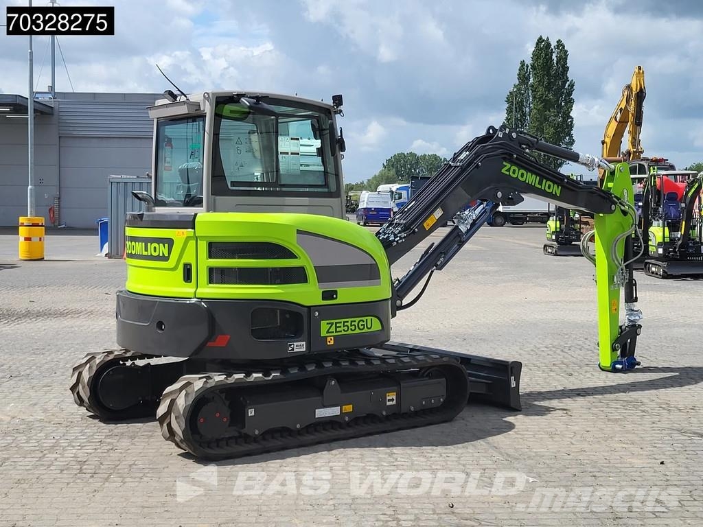 Zoomlion ZE55 GU KUBOTA ENGINE - CE CERTIFIED - PRICE ON RE حفارات صغيرة أقل من 7 طن (حفارات صغيرة)
