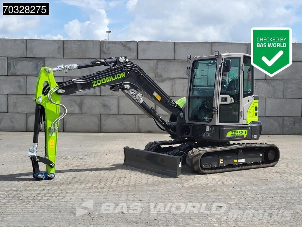 Zoomlion ZE55 GU KUBOTA ENGINE - CE CERTIFIED - PRICE ON RE حفارات صغيرة أقل من 7 طن (حفارات صغيرة)