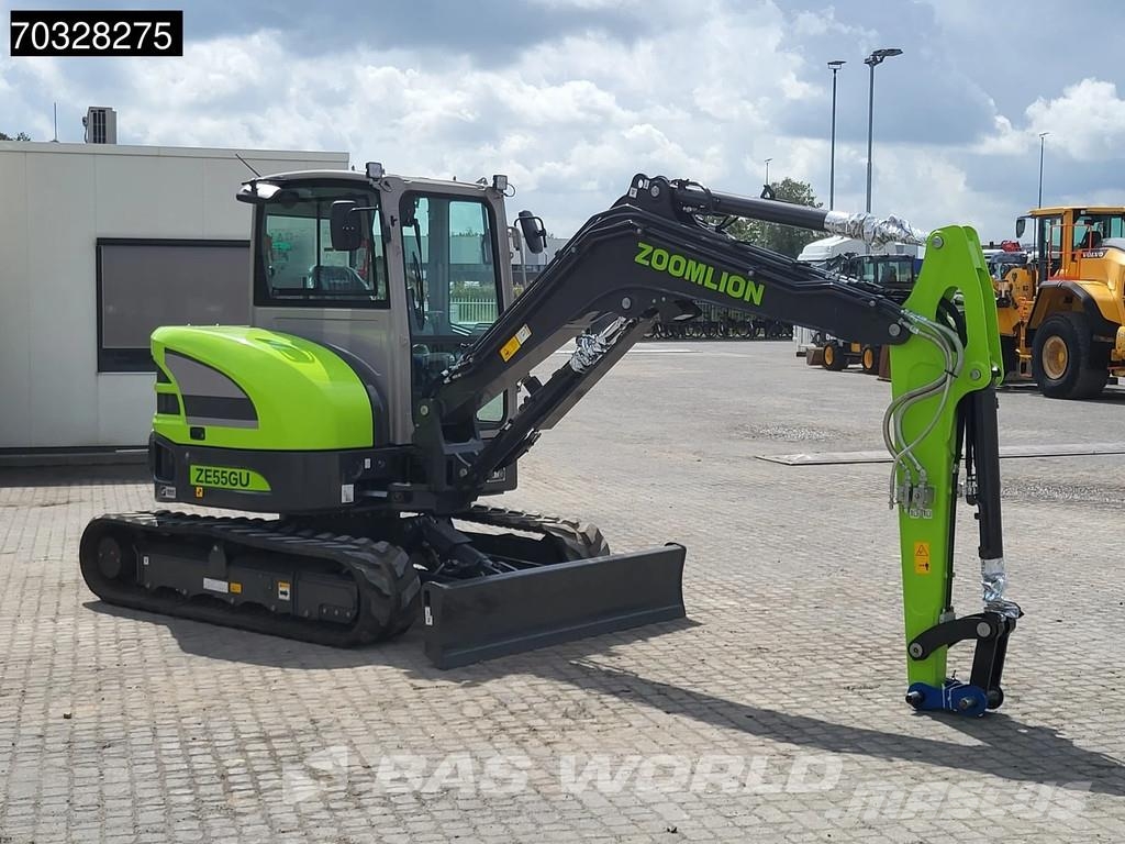 Zoomlion ZE55 GU KUBOTA ENGINE - CE CERTIFIED - PRICE ON RE حفارات صغيرة أقل من 7 طن (حفارات صغيرة)