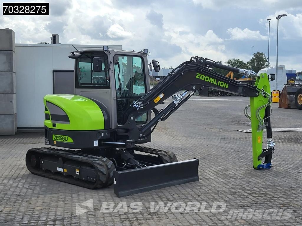 Zoomlion ZE55 GU KUBOTA ENGINE - CE CERTIFIED - PRICE ON RE حفارات صغيرة أقل من 7 طن (حفارات صغيرة)