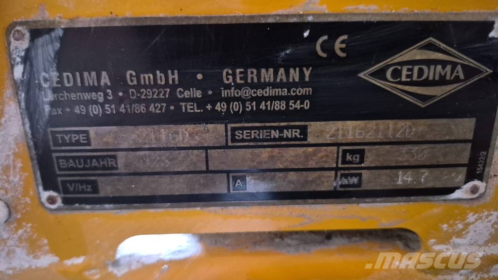 Cedima CF 2116 D ماكينات حفر خنادق