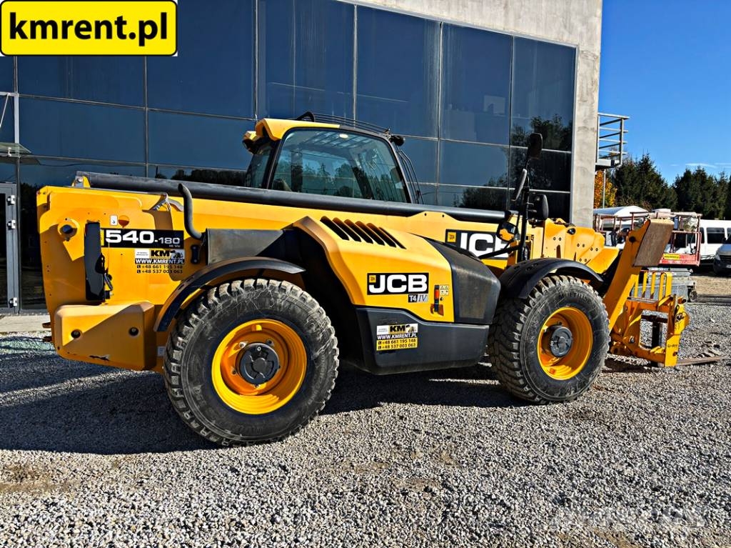 JCB 540-180 ŁADOWARKA TELESKOPOWA 2017R. | JCB 535-140 Teleskoplæssere