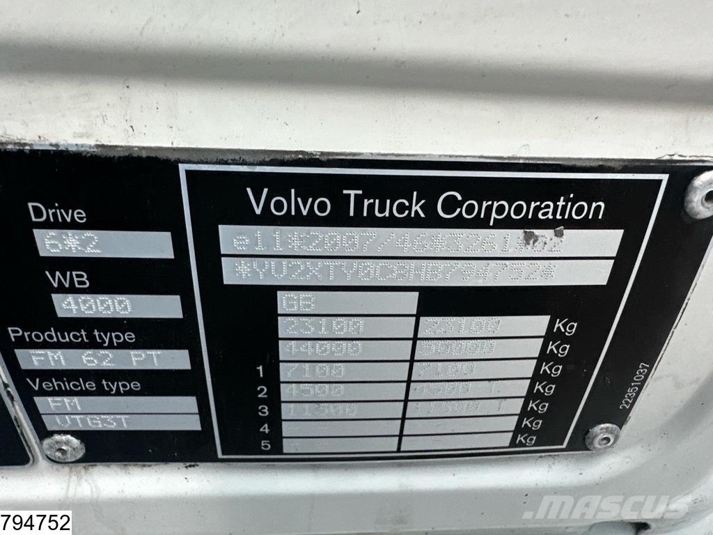 Volvo FM 460 EURO 6, 6x2, PTO, RHD Sattelzugmaschinen