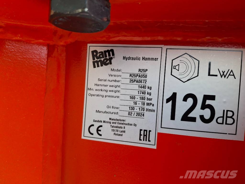 Rammer Hydraulikhammer R25P #A-6969 مطارق / كسارات