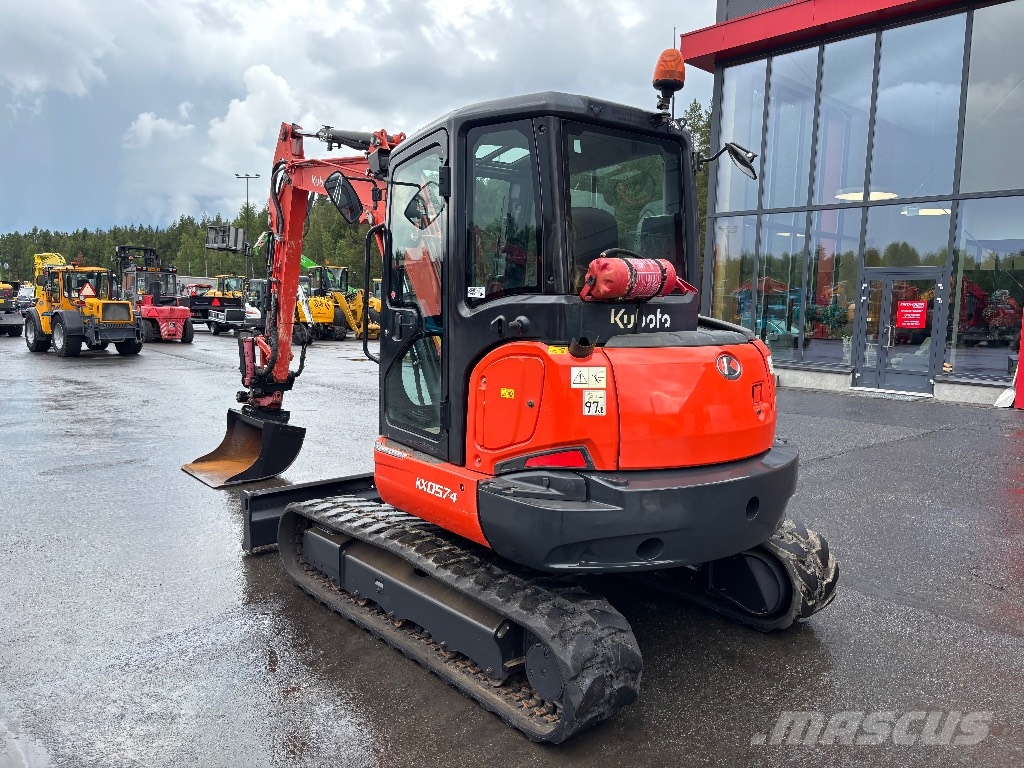 Kubota KX 057-4 / Pyörittäjä, 3 Kauhaa, Rasvari Εκσκαφάκι (διαβολάκι) < 7t