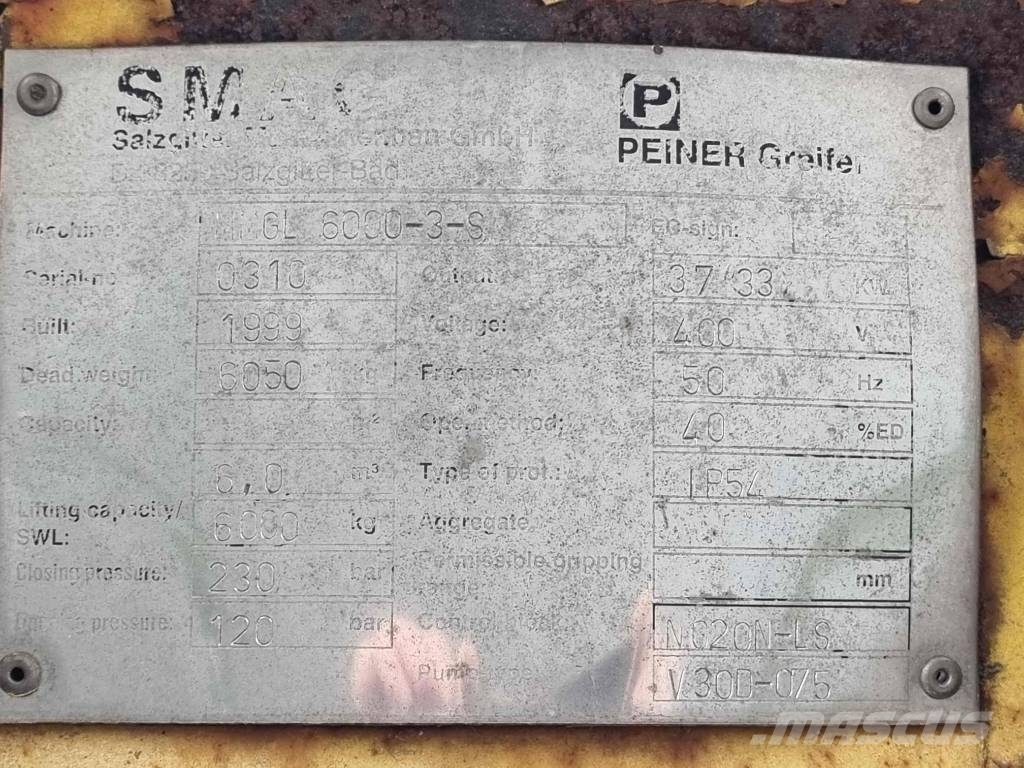 Peiner SMAG MMGL 6000-3-S Hafenkrane