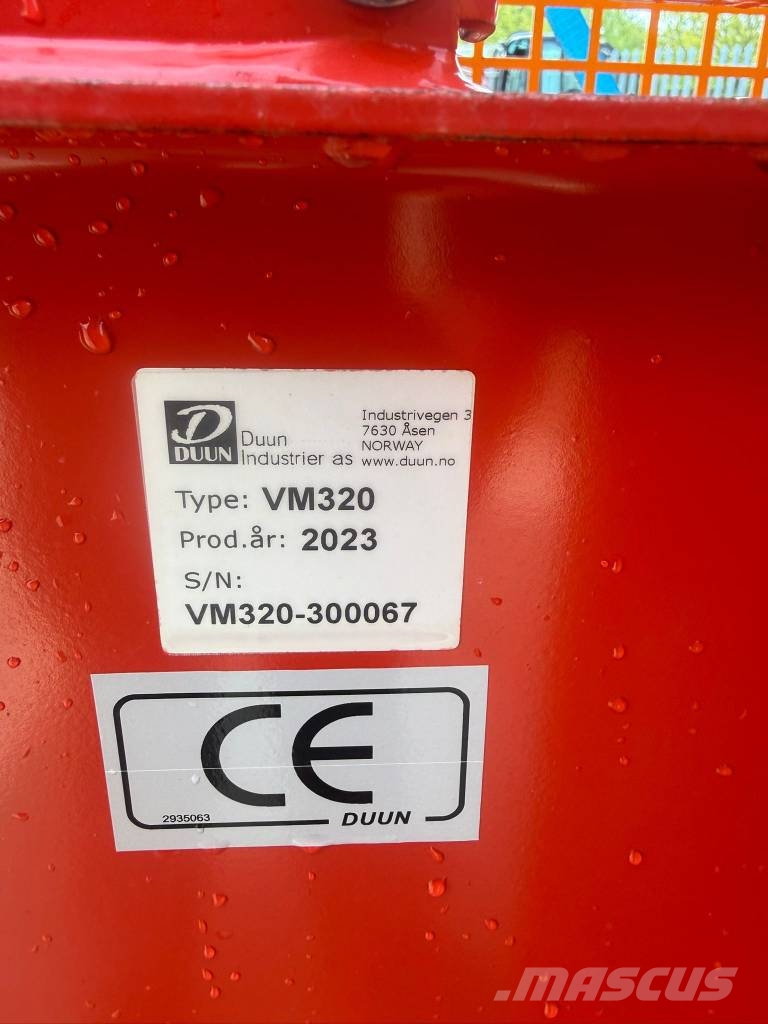 Duun VM 320 Partidoras, cortadoras y trituradoras de madera