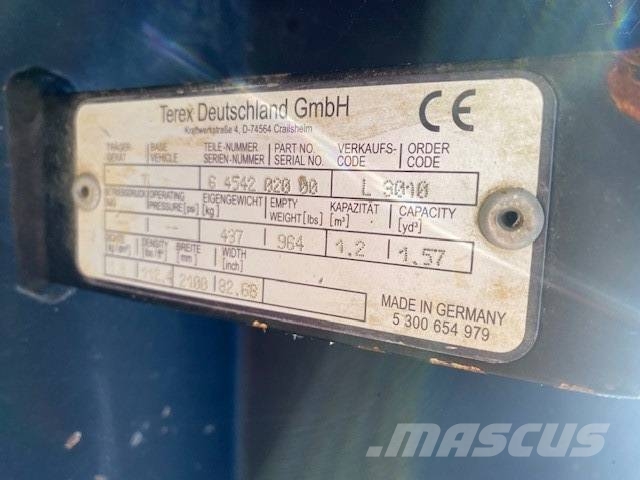 Terex TL 120 SW, 3. Kreis, Schaufel, Gabel (12005800) Gumikerekes homlokrakodók