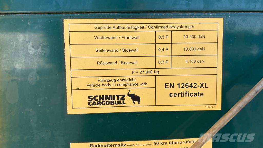 Schmitz Cargobull SCB*S3T 1 AXLE Gardintrailer