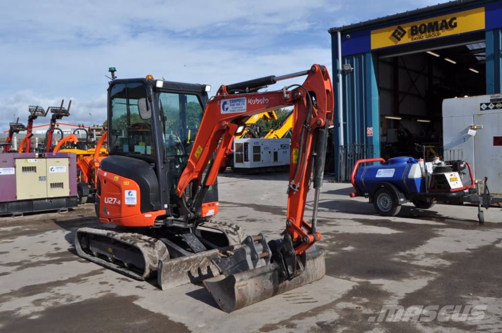 Kubota U 27-4 Minigraafmachines < 7t