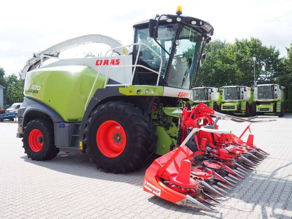CLAAS Jaguar 870 + Kemper 360 Plus Selbstfahrende Häcksler