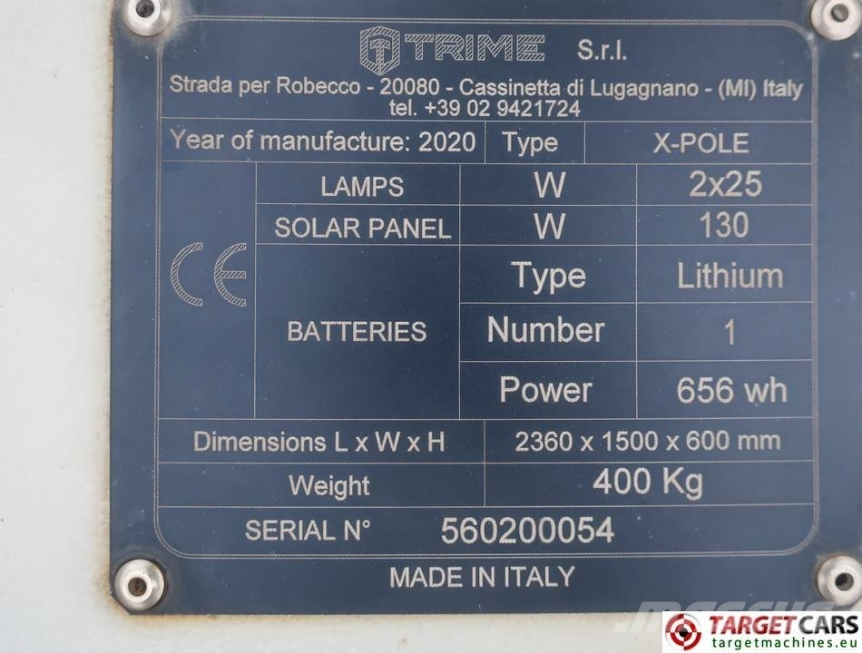Trime X-Pole 2x25W Led Solar Tower Light Osvetľovacie stožiare