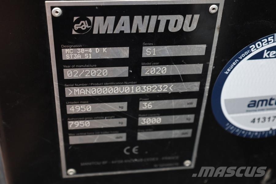 Manitou MC30-4 Valid Inspection, Diesel, 4x4 Drive, 3t Cap Rough terrain truck