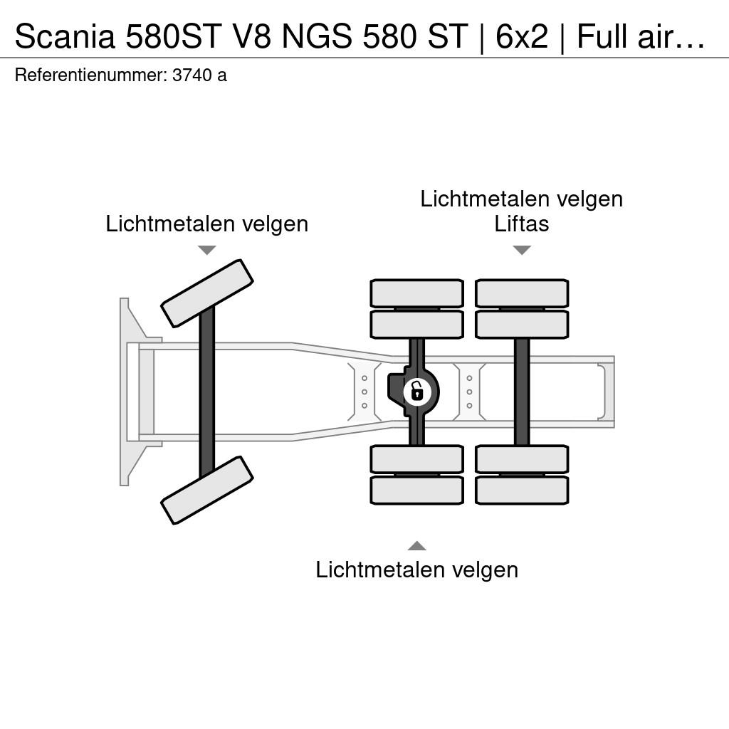 Scania 580ST V8 NGS 580 ST | 6x2 | Full air | Retarder | Vlačilci