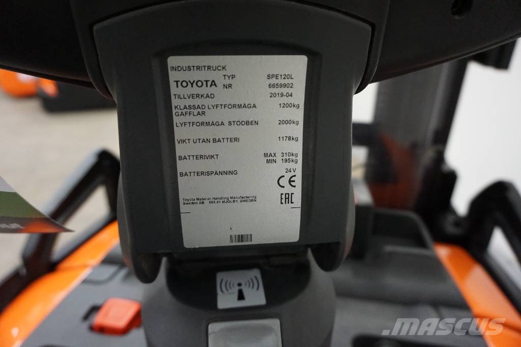 Toyota SPE120L Ručně vedené vysokozdvižné vozíky