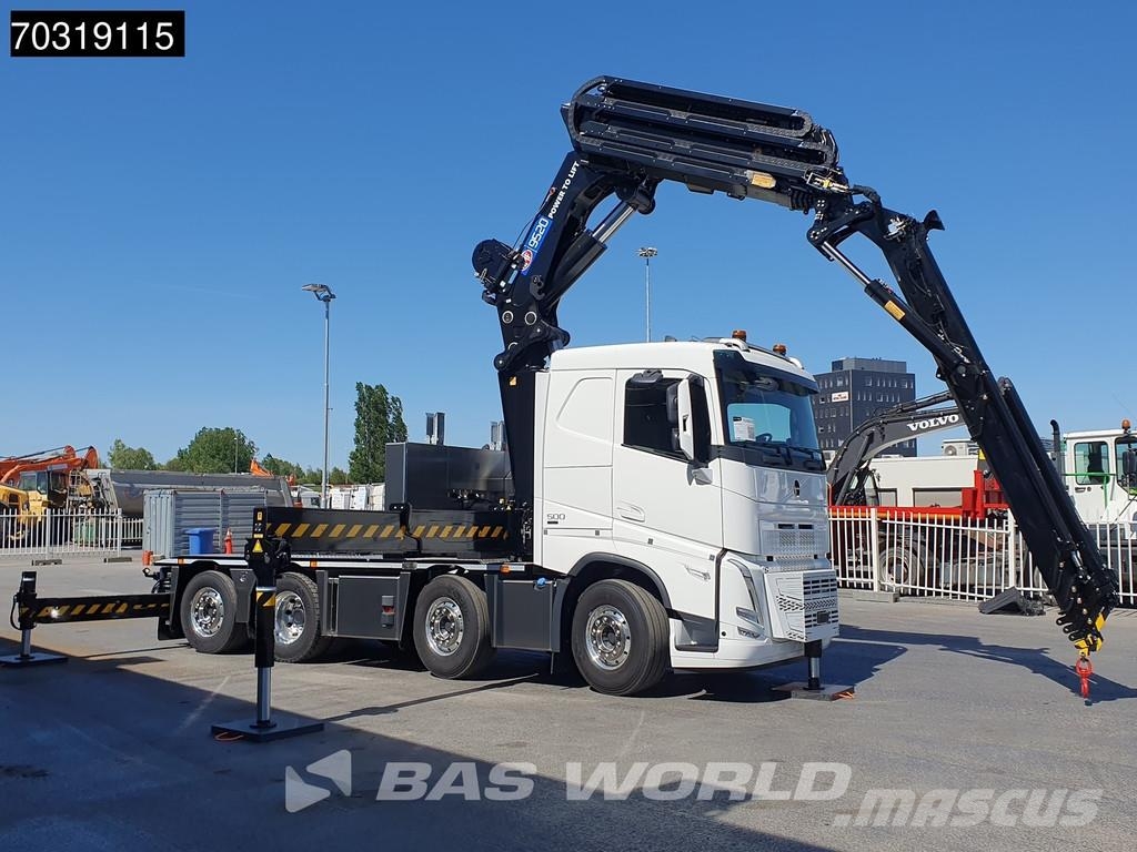 Volvo FH 500 8X2 NEW! HMF9520 K6 + JIB K6 Crane Kran Tra Lastbil med kran