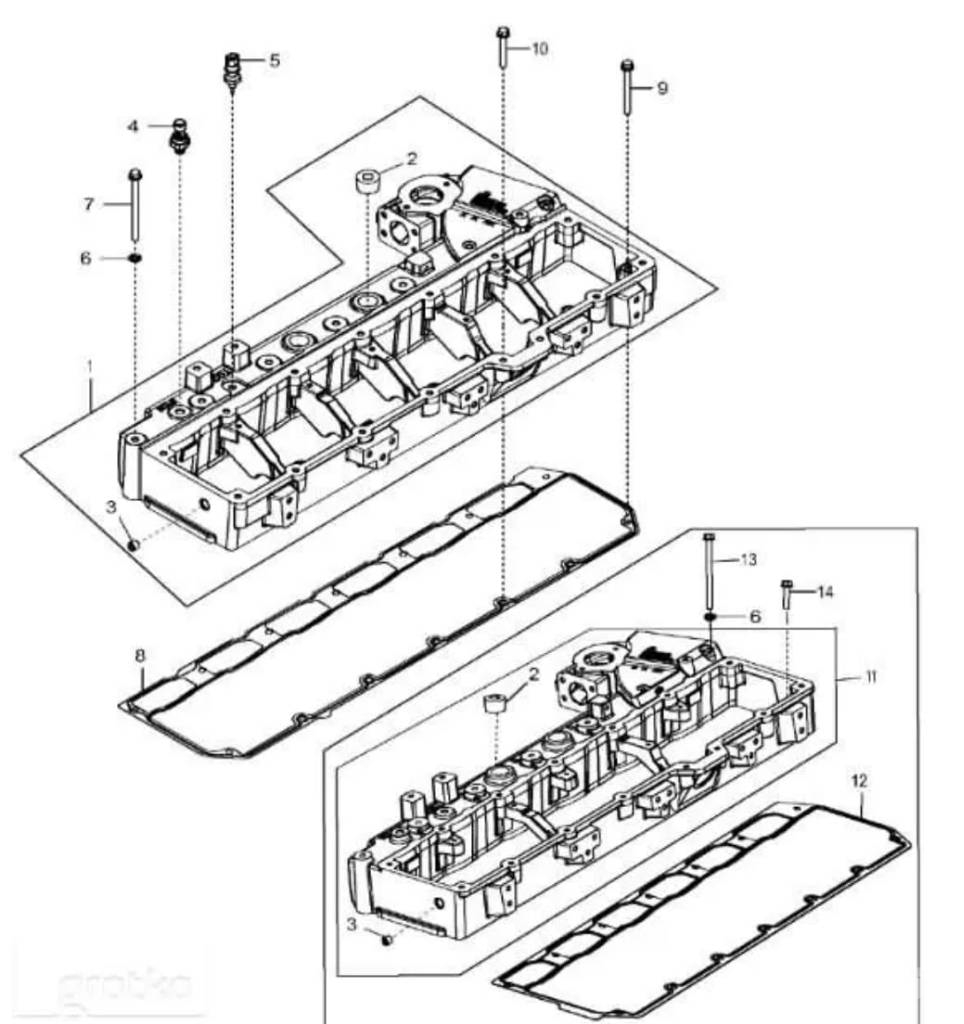 John Deere Intake manifold RE538564 RE536258 John Deere 8235 散热器