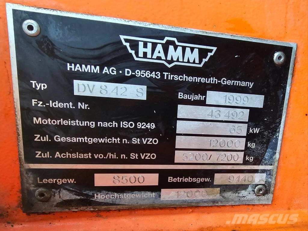 Hamm DV 8.42 Super Walce dwubębnowe