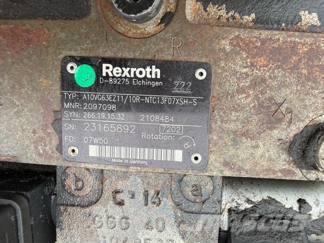 Rexroth A10VG63 USED HYDRAULIC PUMP Гідравліка