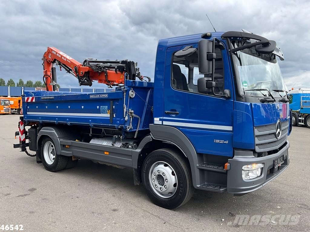 Mercedes-Benz Atego 1524 Atlas 10 Tonmeter laadkraan Just 6.336 Camiones bañeras basculantes o volquetes