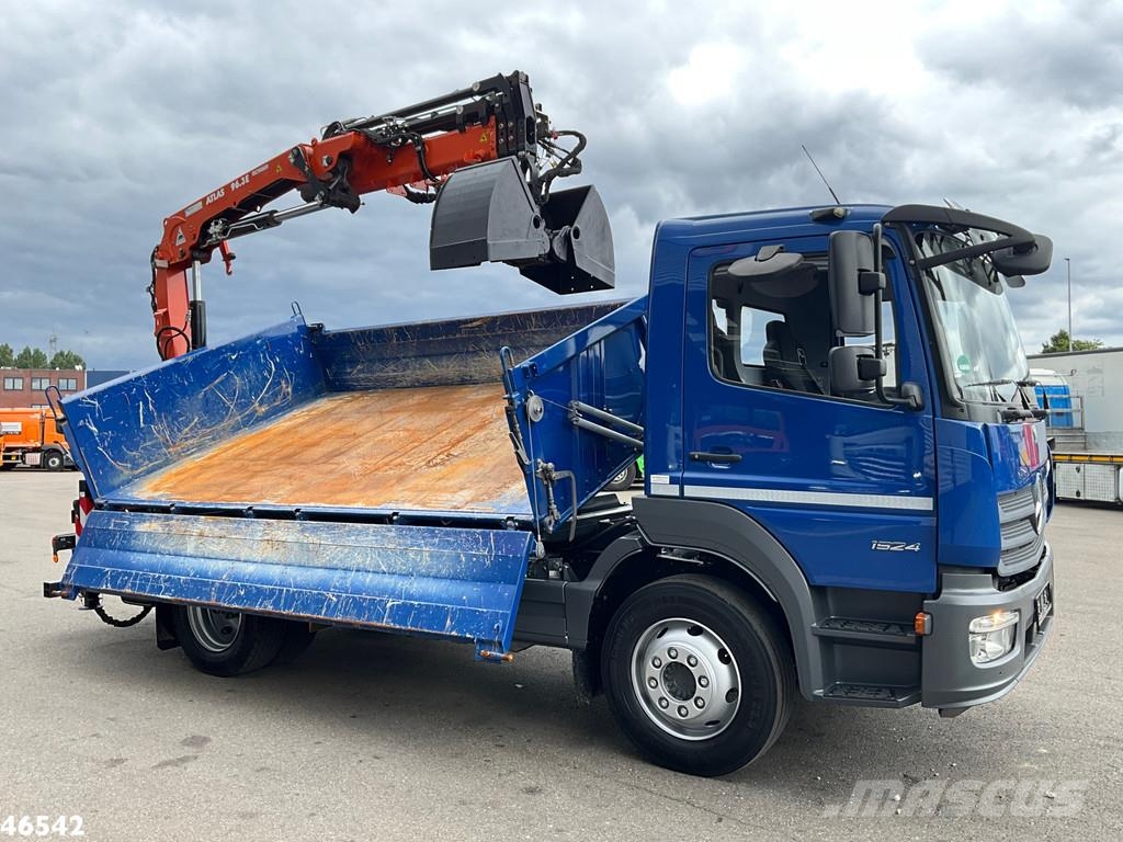 Mercedes-Benz Atego 1524 Atlas 10 Tonmeter laadkraan Just 6.336 Camiones bañeras basculantes o volquetes