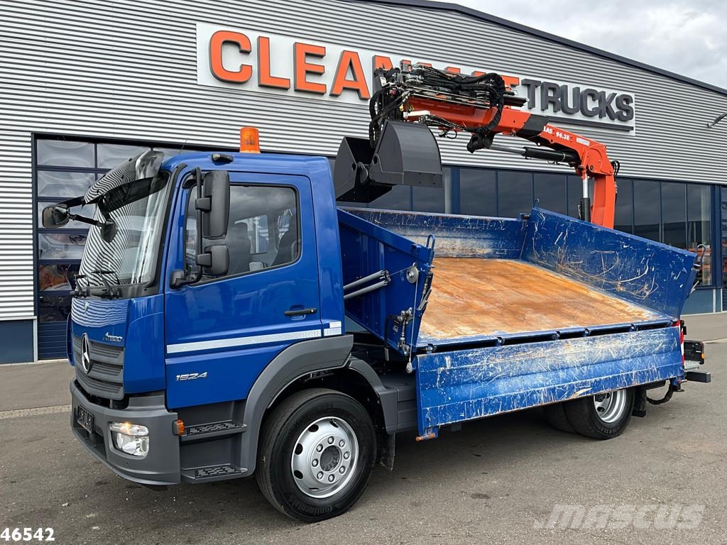 Mercedes-Benz Atego 1524 Atlas 10 Tonmeter laadkraan Just 6.336 Camiones bañeras basculantes o volquetes