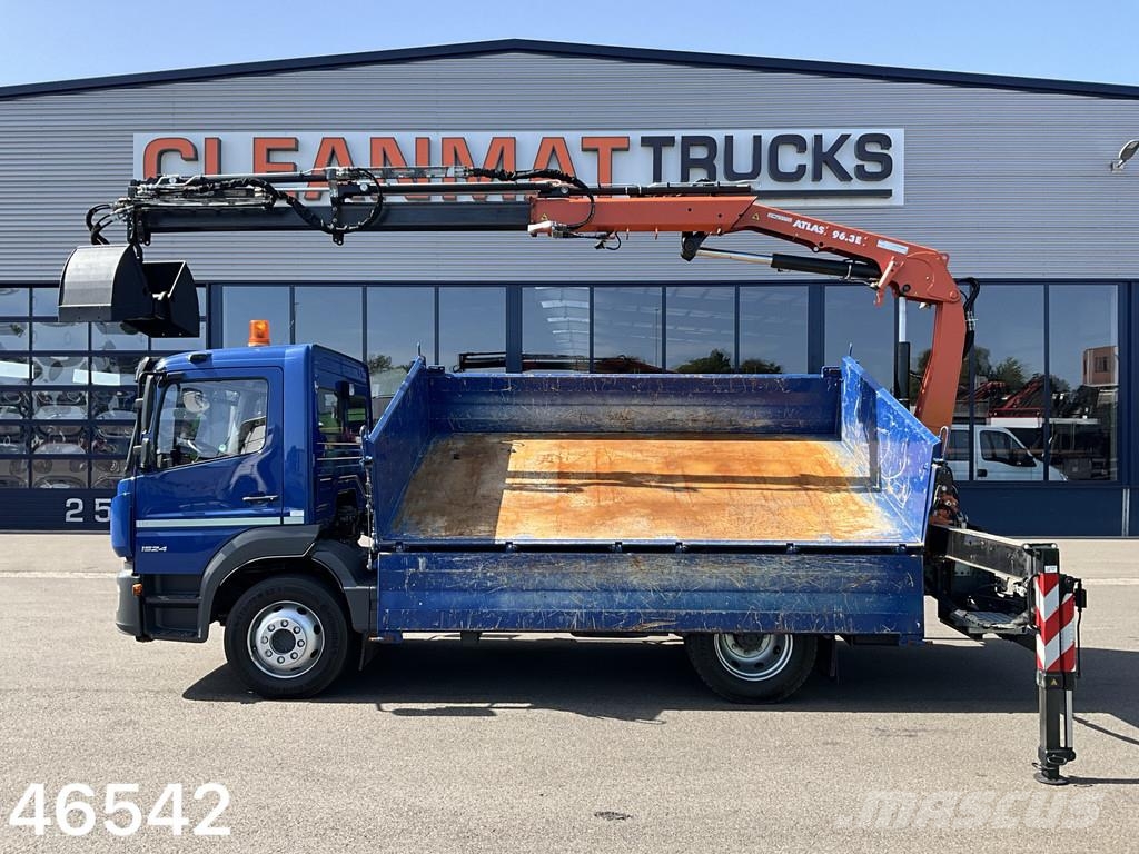 Mercedes-Benz Atego 1524 Atlas 10 Tonmeter laadkraan Just 6.336 Camiones bañeras basculantes o volquetes