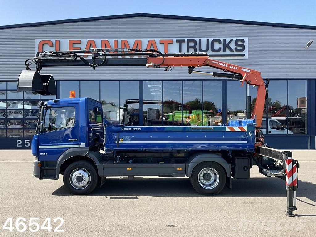 Mercedes-Benz Atego 1524 Atlas 10 Tonmeter laadkraan Just 6.336 Camiones bañeras basculantes o volquetes