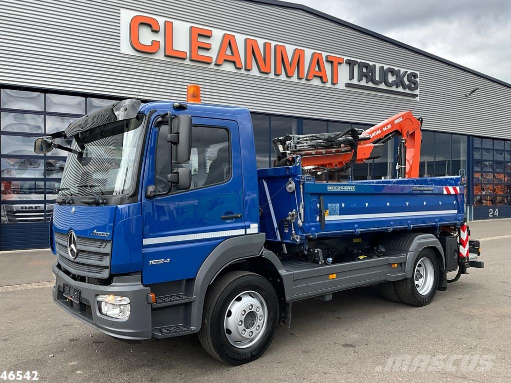 Mercedes-Benz Atego 1524 Atlas 10 Tonmeter laadkraan Just 6.336 Camiones bañeras basculantes o volquetes