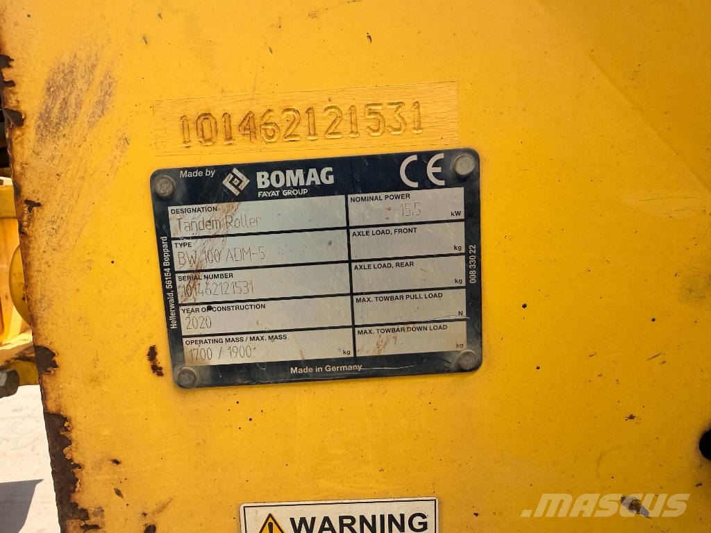 Bomag BW100ADM-5 Tandemrullid