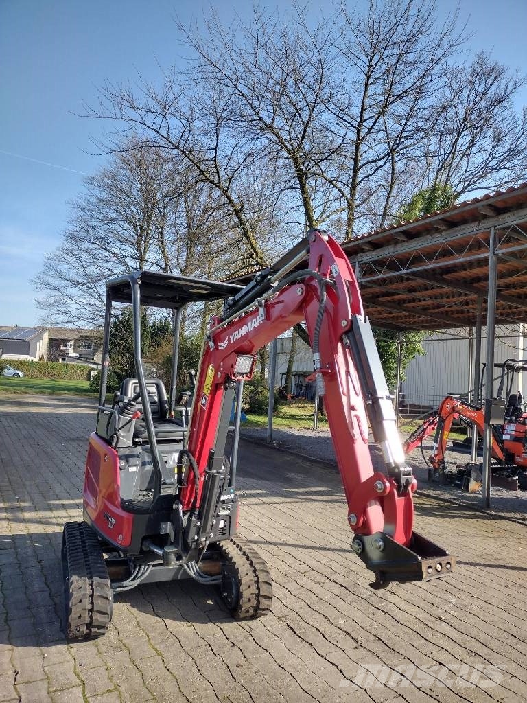 Yanmar Vio17-1 Canopy Schutzdach mit MS01 Mini ekskavatörler, 7 tona dek