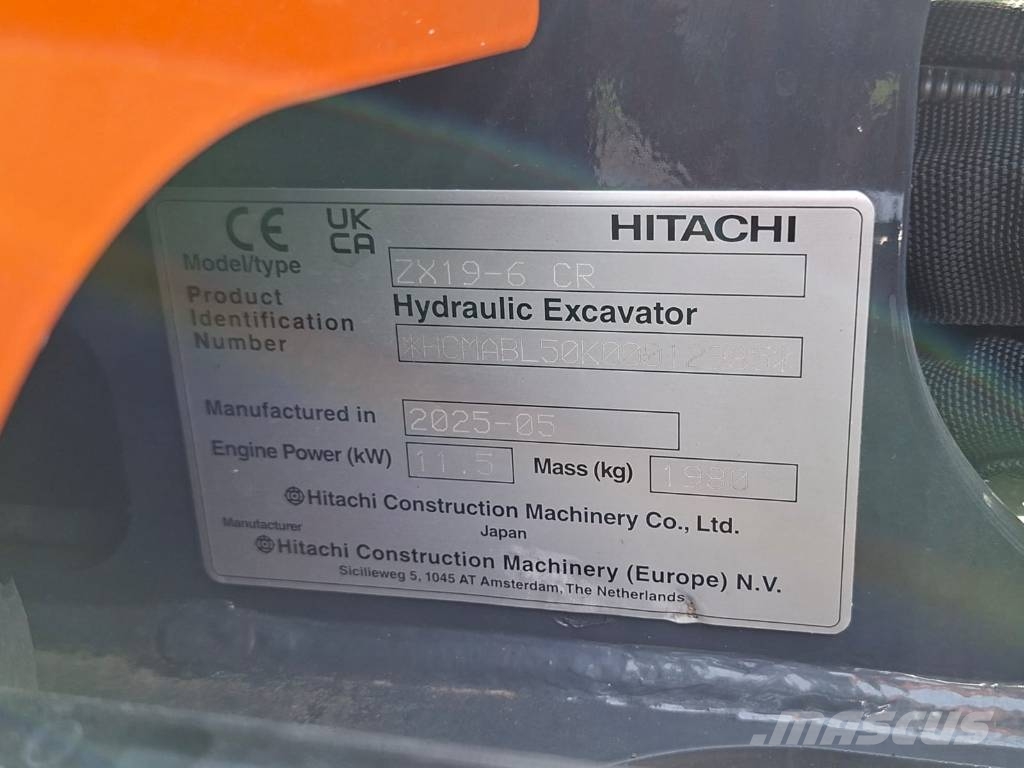 Hitachi ZX 19-6 Minigraafmachines < 7t