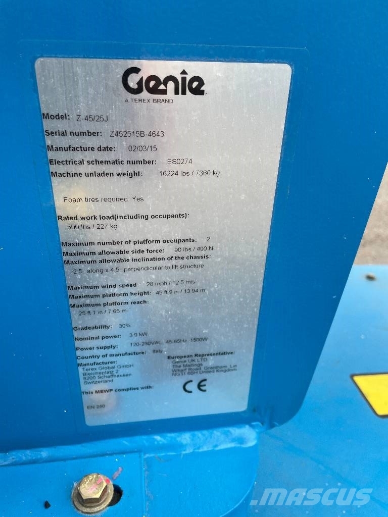 Genie Z 45/25 J DC Gelenkteleskoparbeitsbühnen