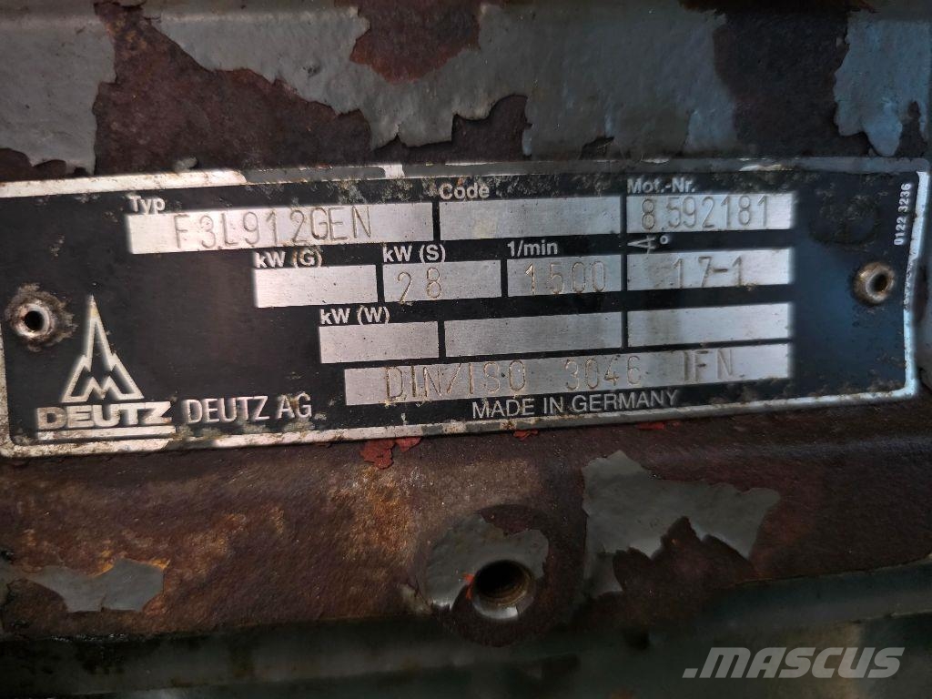 Deutz F3L912 Diesel Generators