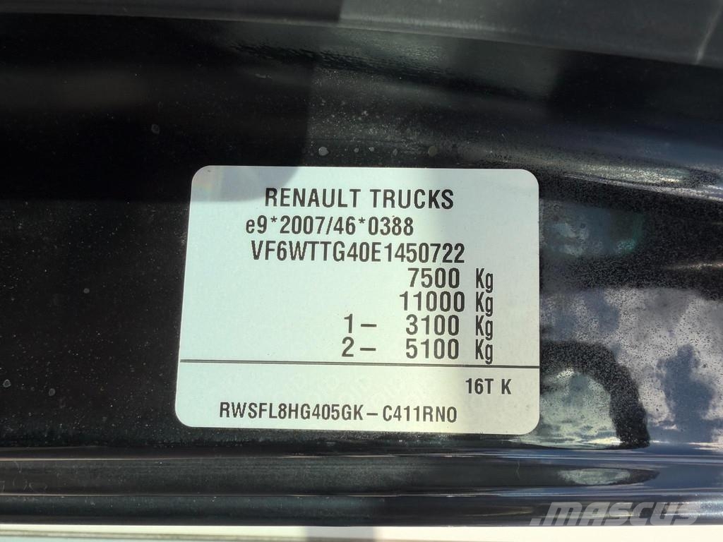Renault D7.5 4X2 EURO6 + MANUAL + 38600KM!! Furgoonautod