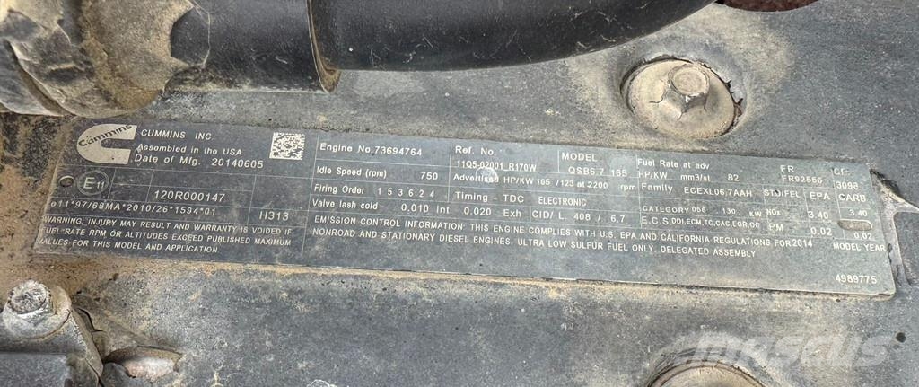 Hyundai Robex 180W-9A Lastik tekerli ekskavatörler