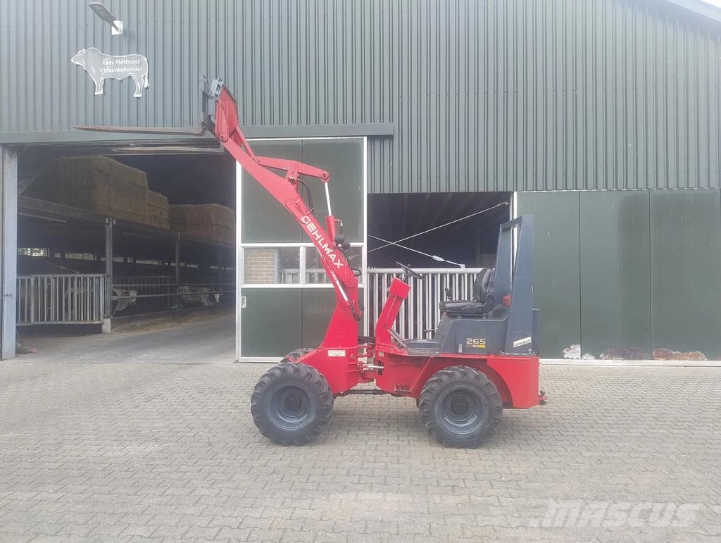 Gehlmax Kl265 Minishovel met bak puinbak lepels veegmachin لوادر صغيرة